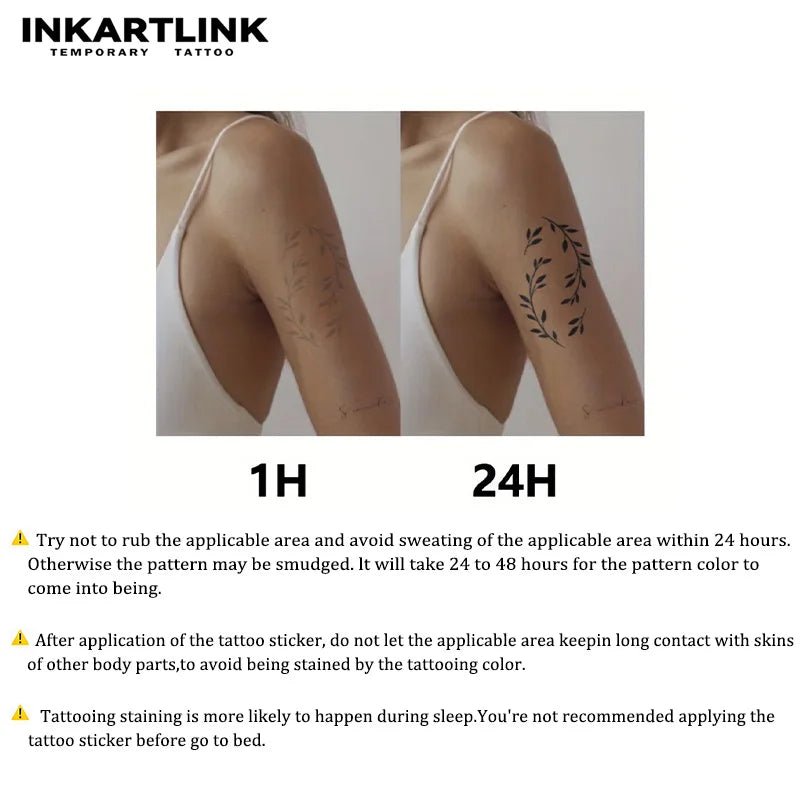 Butterfly Wings Temporary Tattoo,Lasts To 15 Days New Technology Magic Waterproof Semi Permanent Sticker,For Women's Party.