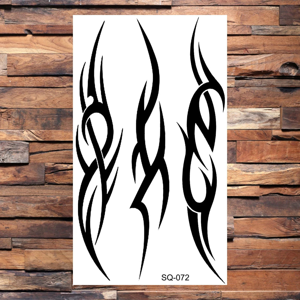 Black Lips Temporary Tattoos For Women Men Realistic Eye Skull Planet String Fake Tattoo Sticker Hand Body Tatoos Hot Sale Small
