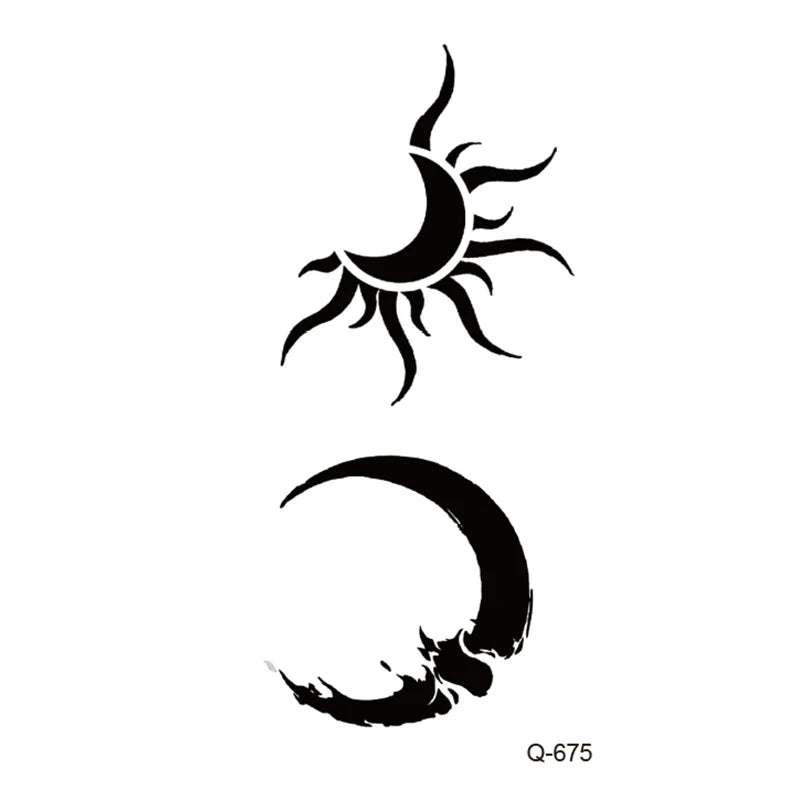 Small Animal Wolf Lion Scorpion Men Waterproof Temporary Tattoo Sticker Wing Sword Helmet Body Art Wrist Neck Fake Mini Tatoo