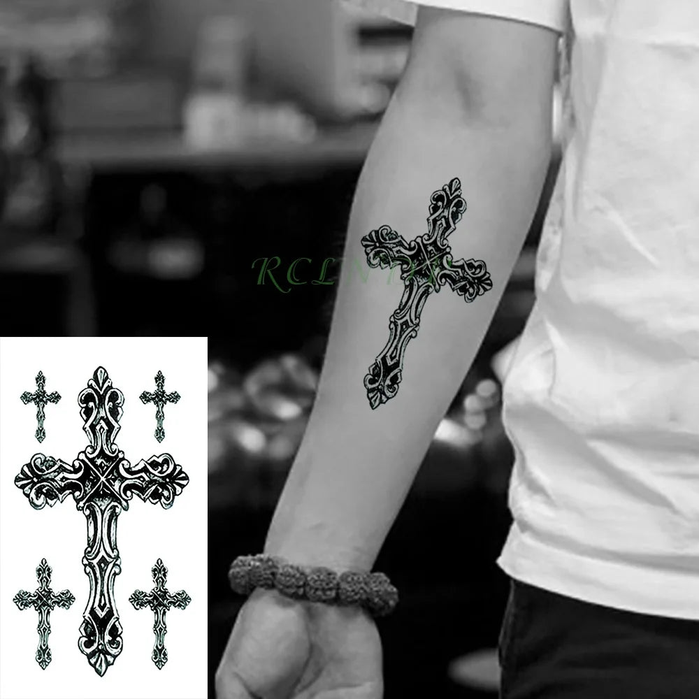 Waterproof Temporary Tattoo Sticker creative crawling black snake personality Flash Tatto Fake Tatoo For Girl Women Men