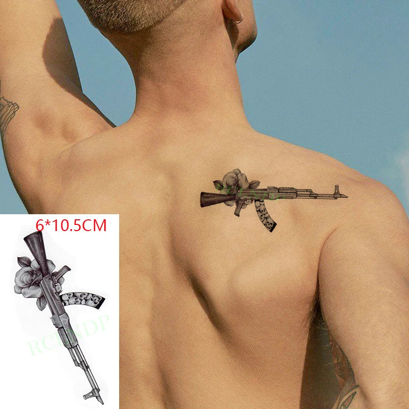 Waterproof Temporary Tattoo Sticker creative crawling black snake personality Flash Tatto Fake Tatoo For Girl Women Men