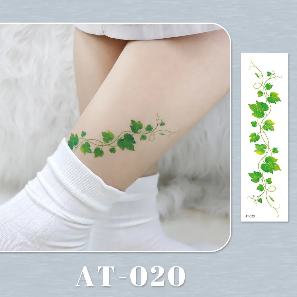 Waterproof Temporary Tattoo Sticker flower Wristband Wrist ankle should Tatto Flash Tatoo Fake Arm Hand Body Tatouage for Women
