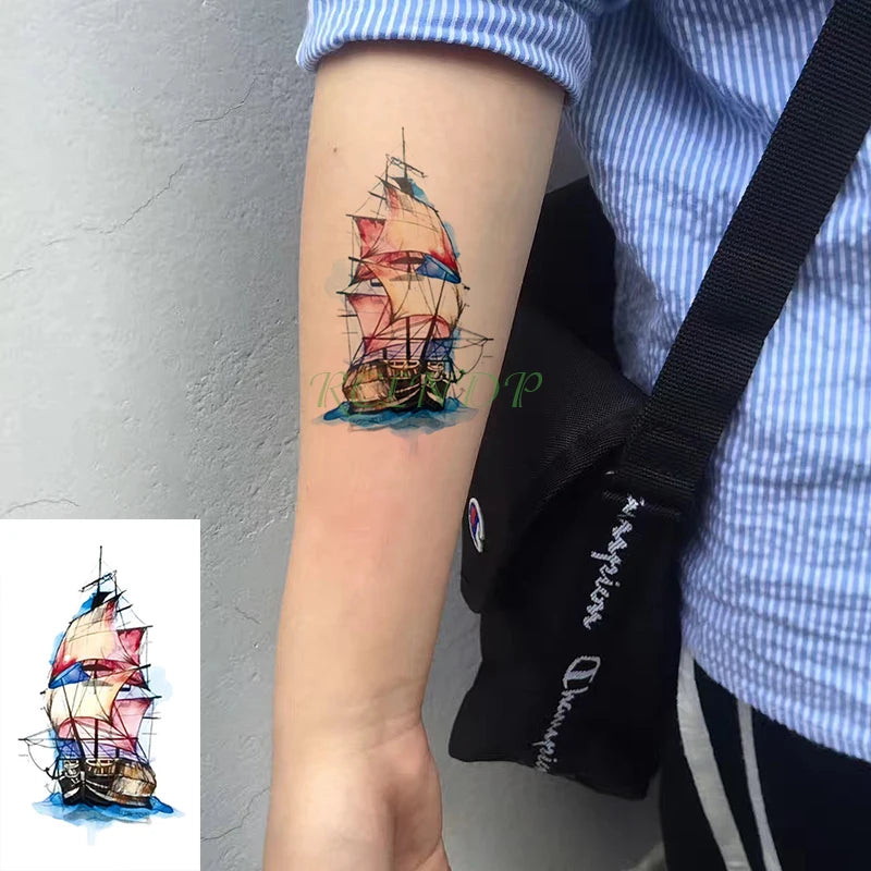 Waterproof Temporary Tattoo sticker whale small fake tatto stickers flash tatoo hand foot tattoos for girl men women kids