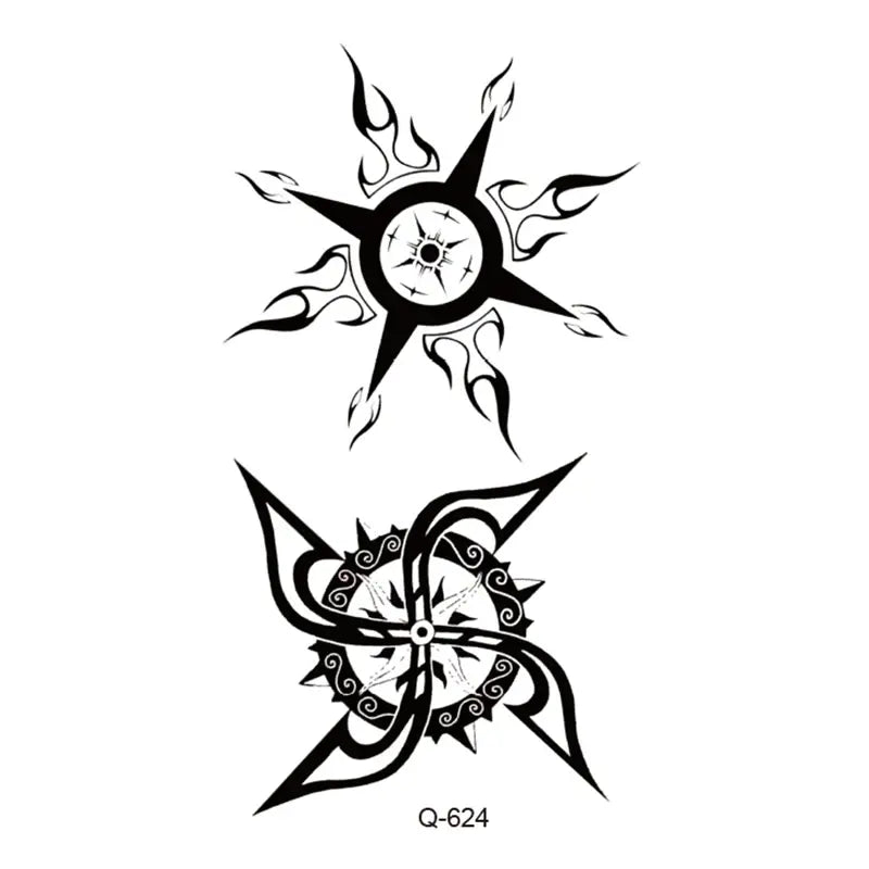 Small Animal Wolf Lion Scorpion Men Waterproof Temporary Tattoo Sticker Wing Sword Helmet Body Art Wrist Neck Fake Mini Tatoo