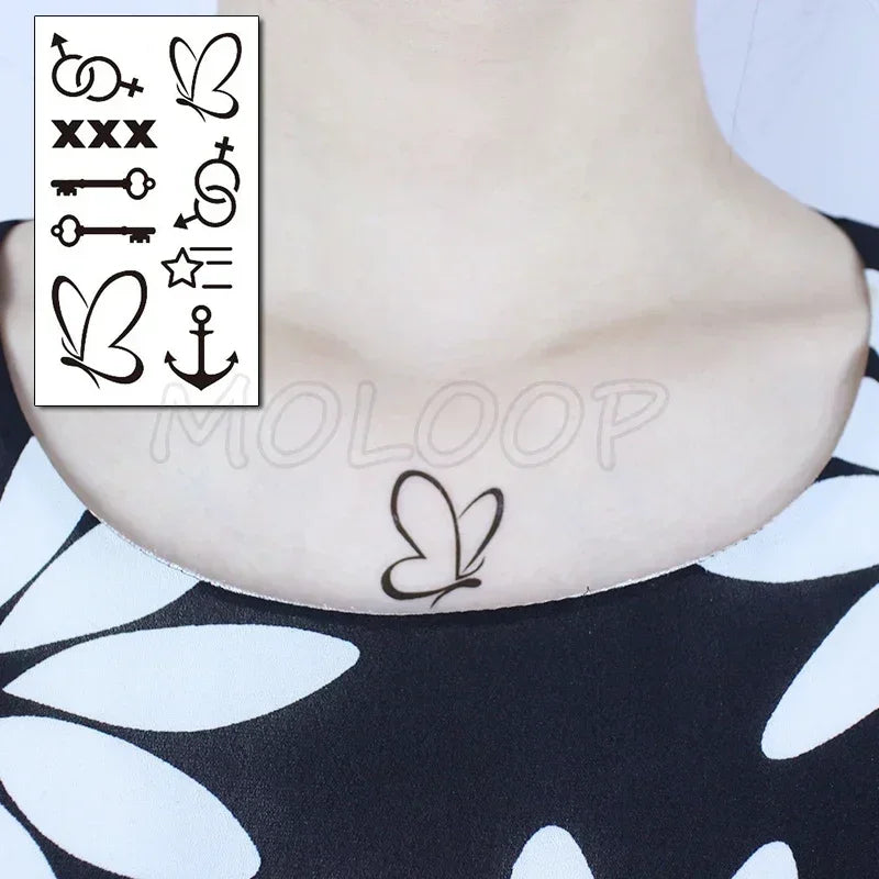 Waterproof Temporary Tattoo Sticker bird animal pattern small Tatoo Stickers Flash Fake Tattoos for girl Men Women kid