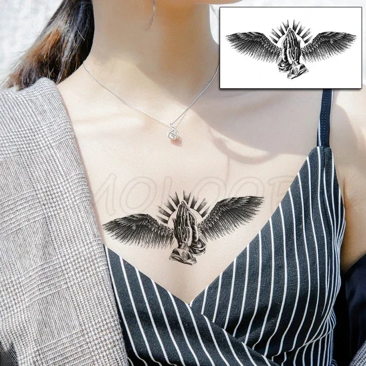 Waterproof Temporary Tattoo Sticker bird animal pattern small Tatoo Stickers Flash Fake Tattoos for girl Men Women kid
