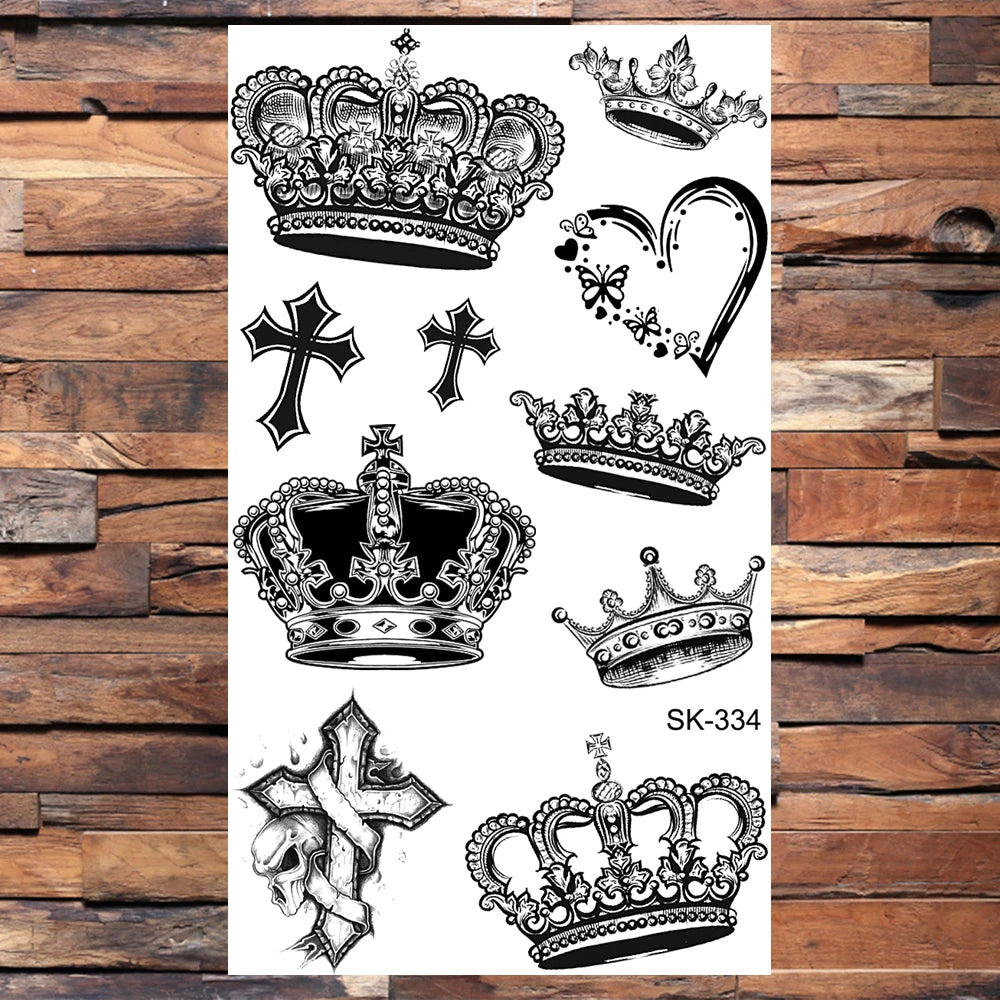 AQ-066 Women Sexy Finger Wrist Flash Fake Tattoo Liberty Small swallow Birds Flying Design Waterproof Temporary Tattoos Stickers