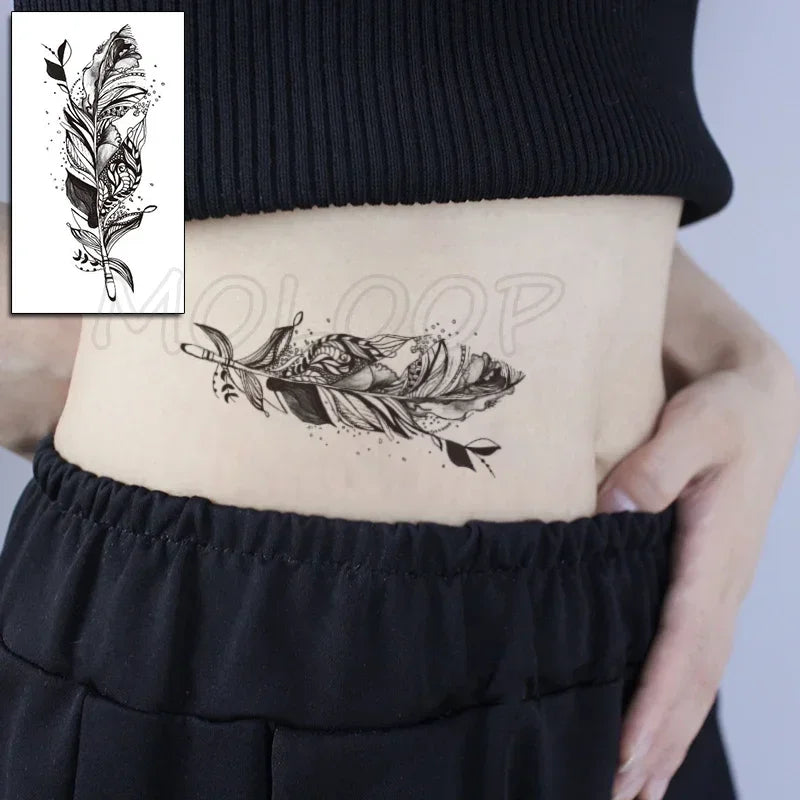 Waterproof Temporary Tattoo Sticker bird animal pattern small Tatoo Stickers Flash Fake Tattoos for girl Men Women kid