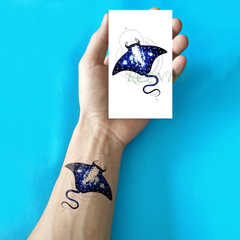 Waterproof Temporary Tattoo sticker whale small fake tatto stickers flash tatoo hand foot tattoos for girl men women kids