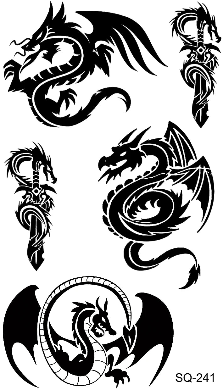 AQ-066 Women Sexy Finger Wrist Flash Fake Tattoo Liberty Small swallow Birds Flying Design Waterproof Temporary Tattoos Stickers