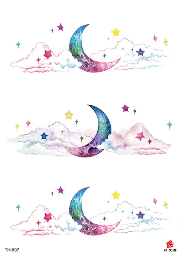 Waterproof Temporary Tattoo Sticker Butterfly Flower wing fake tatto flash tatoo tatouage temporaire waist chest for women girl