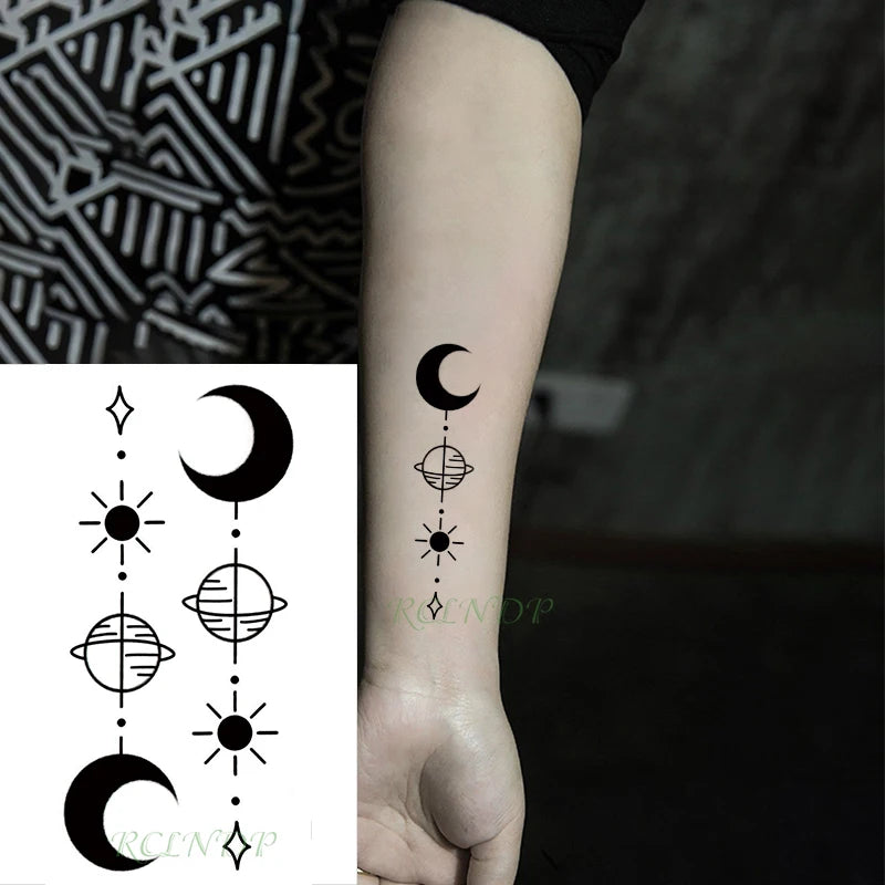 Waterproof Temporary Tattoo Sticker creative crawling black snake personality Flash Tatto Fake Tatoo For Girl Women Men