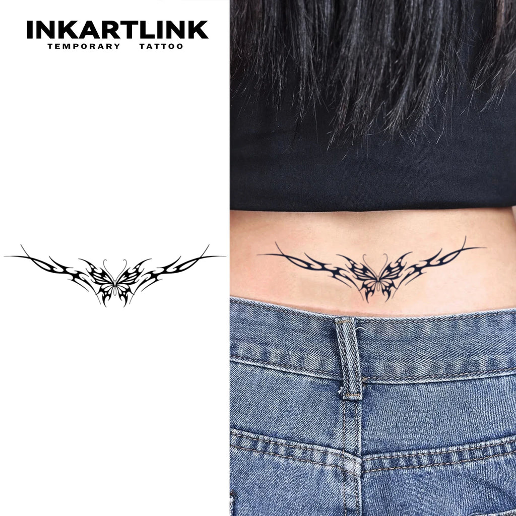 Butterfly Wings Temporary Tattoo,Lasts To 15 Days New Technology Magic Waterproof Semi Permanent Sticker,For Women's Party.
