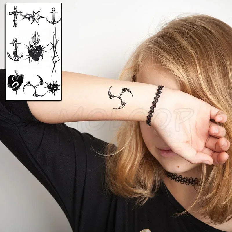 Waterproof Temporary Tattoo Sticker bird animal pattern small Tatoo Stickers Flash Fake Tattoos for girl Men Women kid