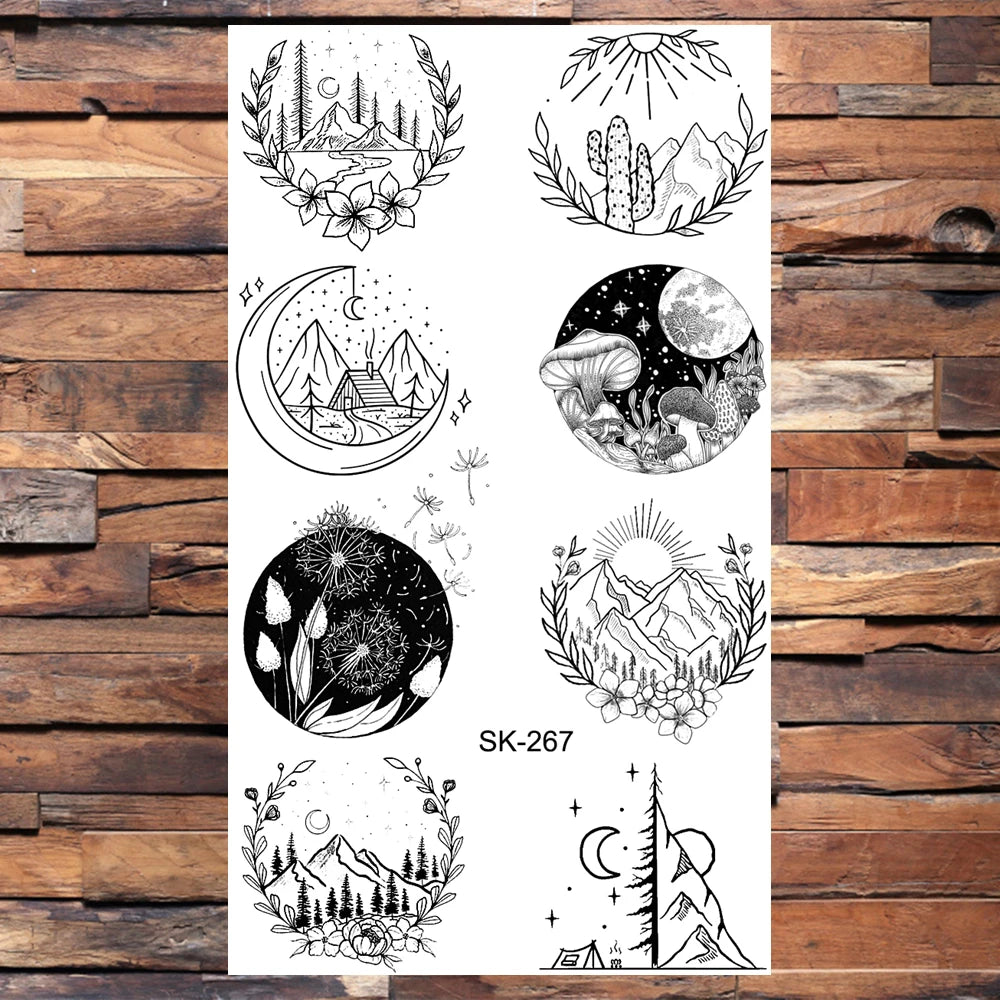 AQ-066 Women Sexy Finger Wrist Flash Fake Tattoo Liberty Small swallow Birds Flying Design Waterproof Temporary Tattoos Stickers