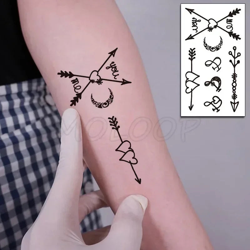 Waterproof Temporary Tattoo Sticker bird animal pattern small Tatoo Stickers Flash Fake Tattoos for girl Men Women kid