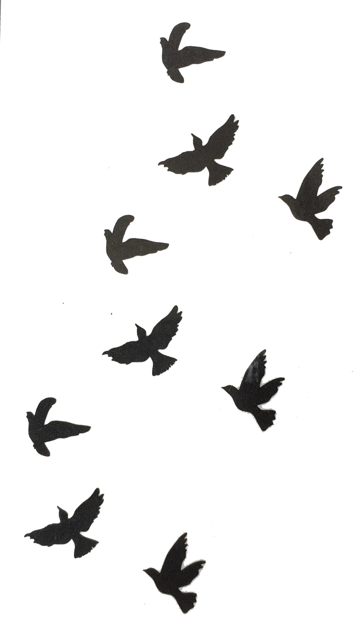 AQ-066 Women Sexy Finger Wrist Flash Fake Tattoo Liberty Small swallow Birds Flying Design Waterproof Temporary Tattoos Stickers