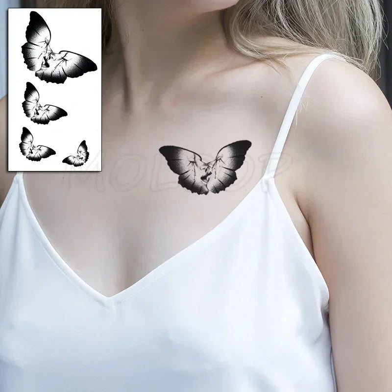 Waterproof Temporary Tattoo Sticker bird animal pattern small Tatoo Stickers Flash Fake Tattoos for girl Men Women kid