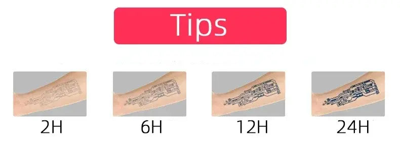 Herbal Juice Rose Temporary Tattoos for Women Arm Sexy Flower Tattoo Stickers Art Lasting Cover Scars Waterproof Fake Tattoo