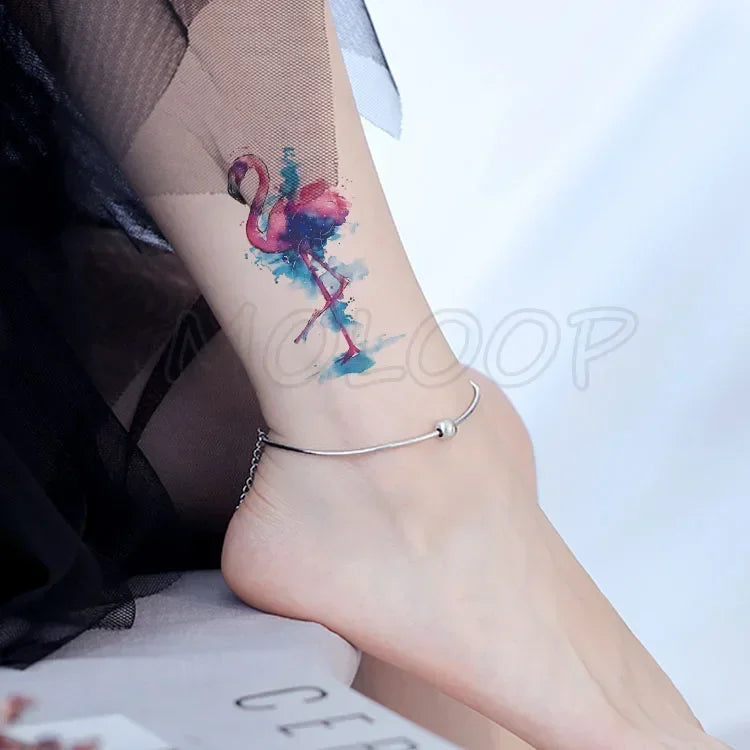 Waterproof Temporary Tattoo Sticker bird animal pattern small Tatoo Stickers Flash Fake Tattoos for girl Men Women kid