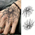 1 Sheet Palm Back Spider Waterproof and Long-lasting Temporary Tattoo