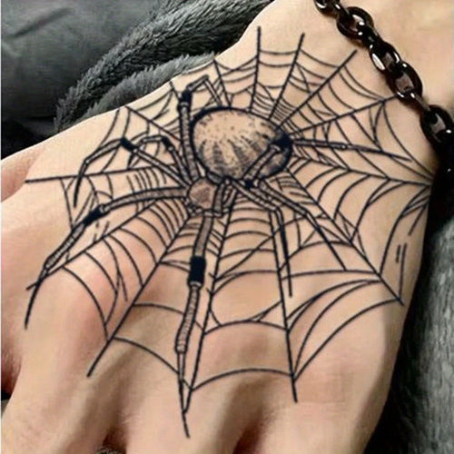 1 Sheet Palm Back Spider Waterproof and Long-lasting Temporary Tattoo