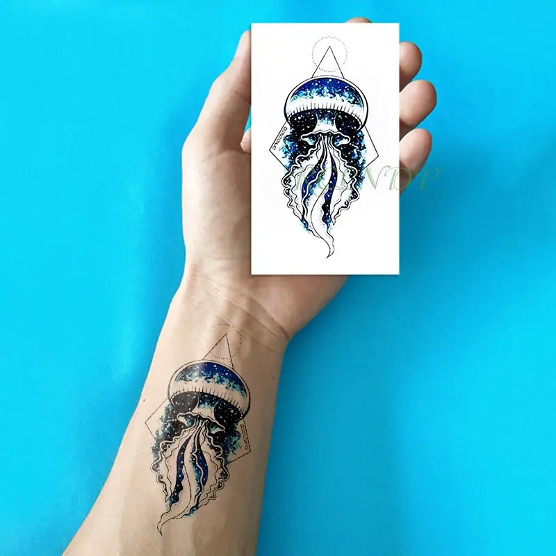 Waterproof Temporary Tattoo sticker whale small fake tatto stickers flash tatoo hand foot tattoos for girl men women kids