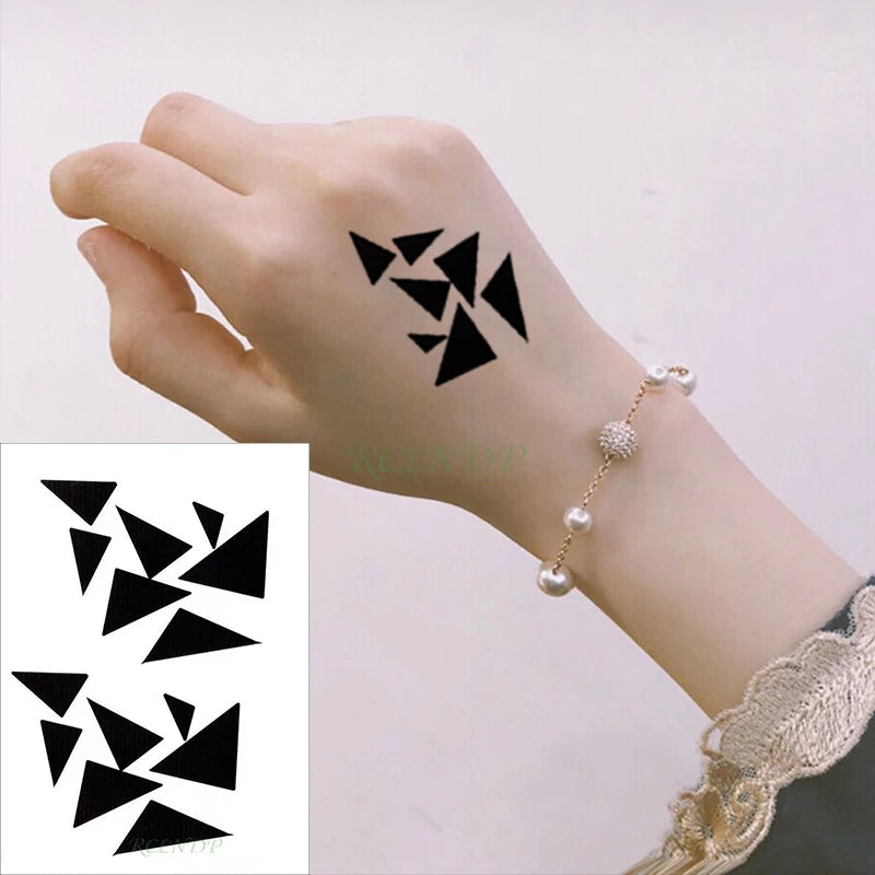 Waterproof Temporary Tattoo Sticker creative crawling black snake personality Flash Tatto Fake Tatoo For Girl Women Men