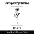 Rose Herbal Temporary Tattoo Stickers, Long-lasting Waterproof for One to Two Weeks, Fake Tattoo for Women, Arm, Neck, Leg