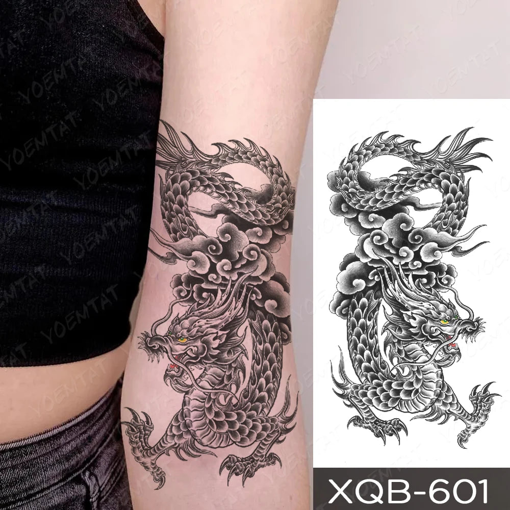 Waterproof Temporary Tattoo Sticker Butterfly Flower Totem Flash Tatto Y2k Style Body Art Arm Leg Waist Fake Tatoo Men Women