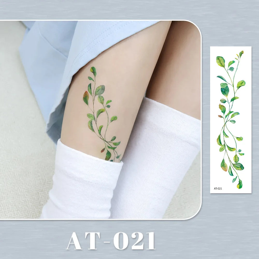 Waterproof Temporary Tattoo Sticker flower Wristband Wrist ankle should Tatto Flash Tatoo Fake Arm Hand Body Tatouage for Women