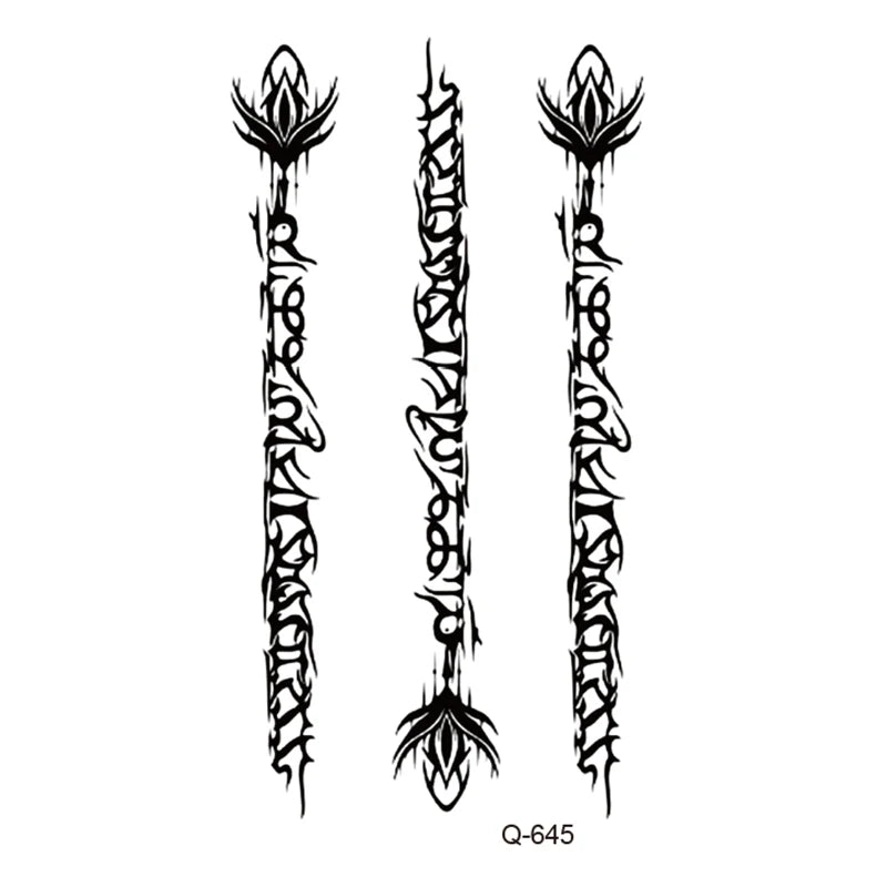 Small Animal Wolf Lion Scorpion Men Waterproof Temporary Tattoo Sticker Wing Sword Helmet Body Art Wrist Neck Fake Mini Tatoo