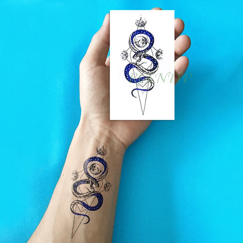 Waterproof Temporary Tattoo sticker whale small fake tatto stickers flash tatoo hand foot tattoos for girl men women kids