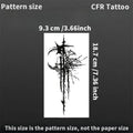 Dark Moon Forest Herbal Juice Tattoo Sticker Man Women Tatuaje Cheap Y2K Fake Tattoos Waterproof Temporary Tatoo Wholesale Punk