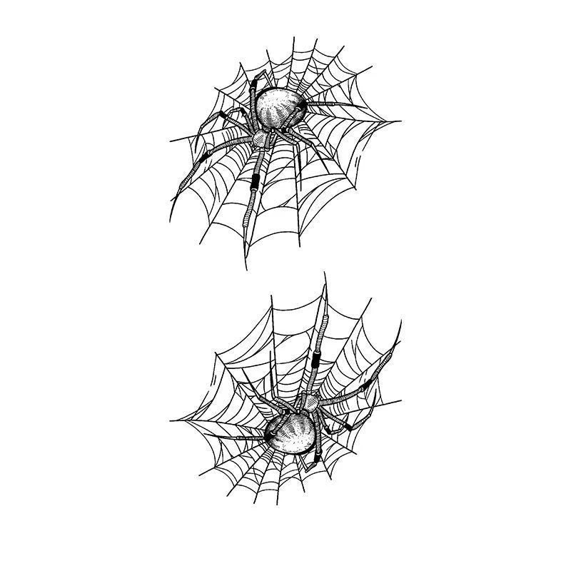 1 Sheet Palm Back Spider Waterproof and Long-lasting Temporary Tattoo