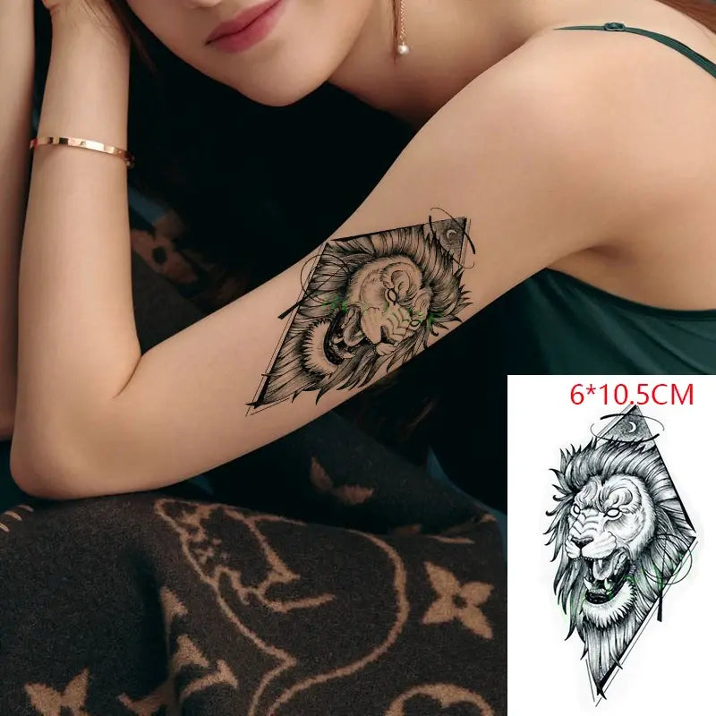 Waterproof Temporary Tattoo Sticker creative crawling black snake personality Flash Tatto Fake Tatoo For Girl Women Men