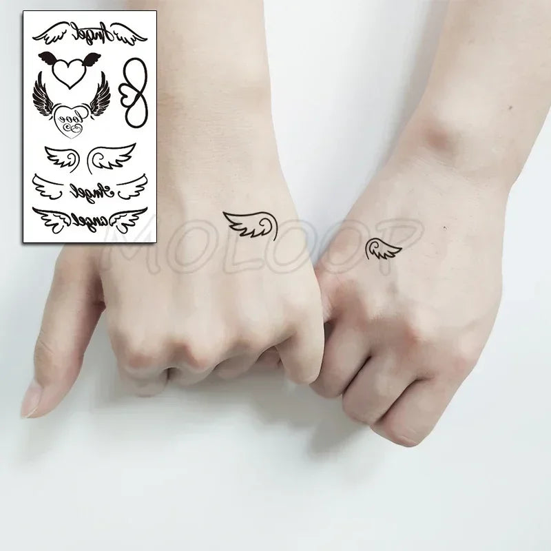 Waterproof Temporary Tattoo Sticker bird animal pattern small Tatoo Stickers Flash Fake Tattoos for girl Men Women kid
