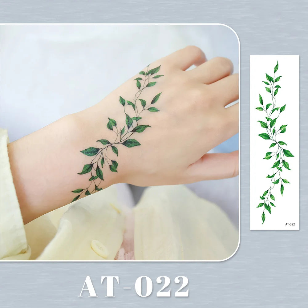Waterproof Temporary Tattoo Sticker flower Wristband Wrist ankle should Tatto Flash Tatoo Fake Arm Hand Body Tatouage for Women