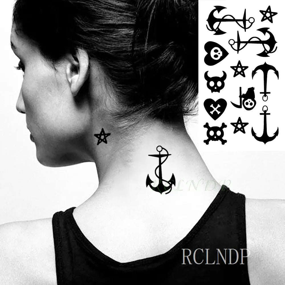 Waterproof Temporary Tattoo Sticker creative crawling black snake personality Flash Tatto Fake Tatoo For Girl Women Men