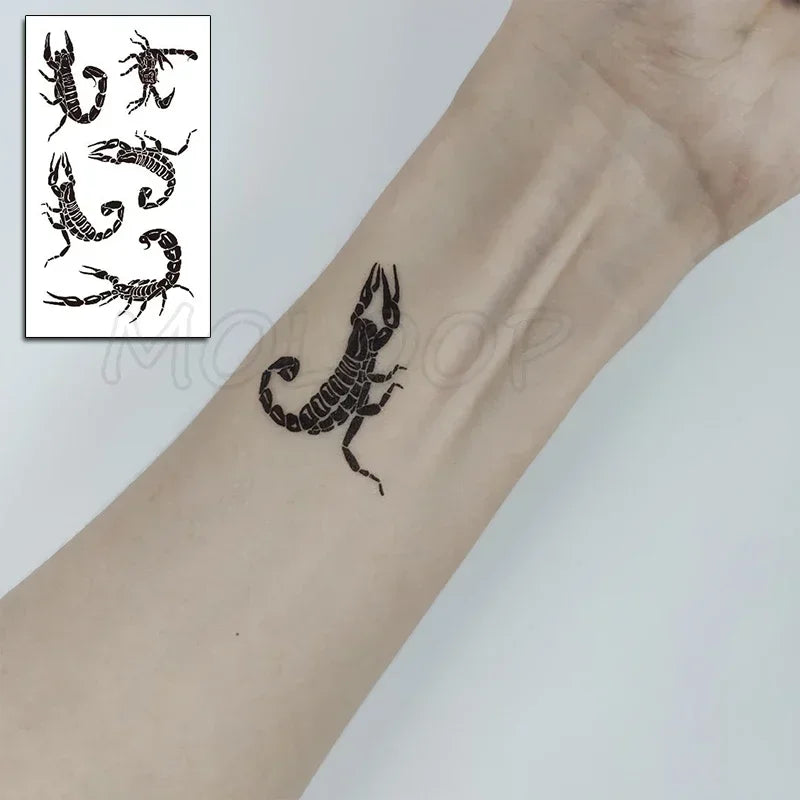 Waterproof Temporary Tattoo Sticker bird animal pattern small Tatoo Stickers Flash Fake Tattoos for girl Men Women kid