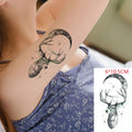 Waterproof Temporary Tattoo Sticker creative crawling black snake personality Flash Tatto Fake Tatoo For Girl Women Men