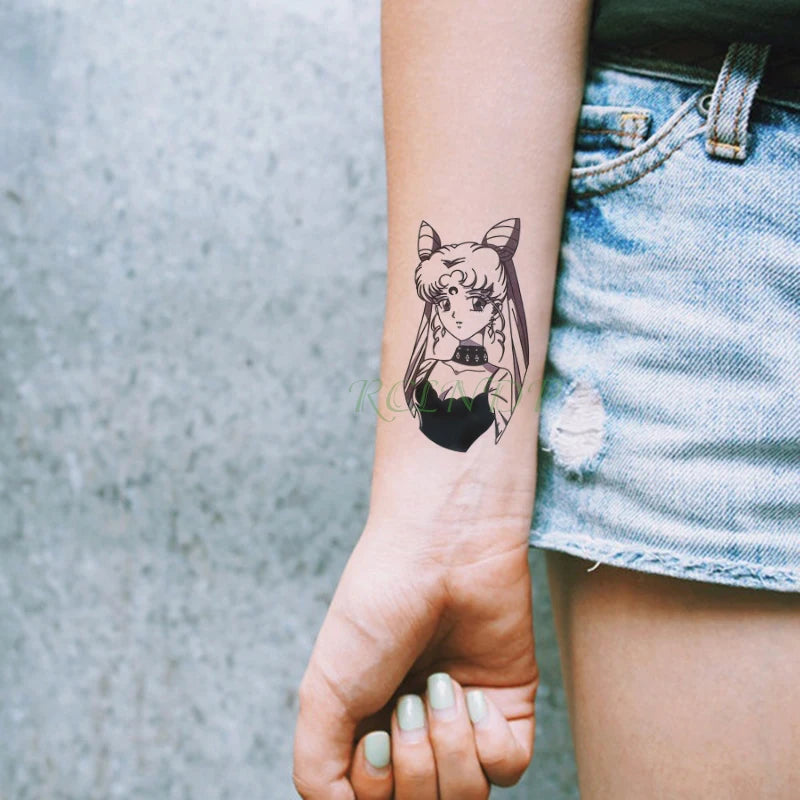 Waterproof Temporary Tattoo sticker whale small fake tatto stickers flash tatoo hand foot tattoos for girl men women kids