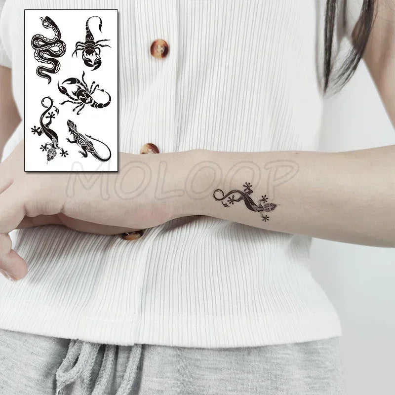 Waterproof Temporary Tattoo Sticker bird animal pattern small Tatoo Stickers Flash Fake Tattoos for girl Men Women kid