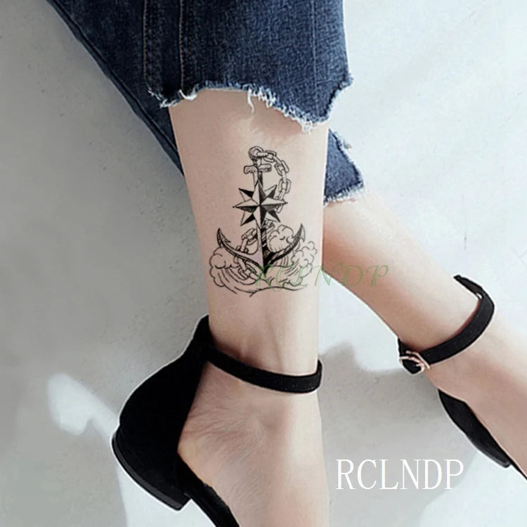 Waterproof Temporary Tattoo Sticker creative crawling black snake personality Flash Tatto Fake Tatoo For Girl Women Men