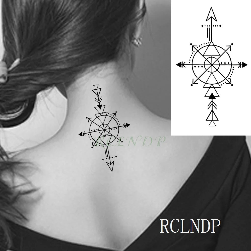 Waterproof Temporary Tattoo Sticker creative crawling black snake personality Flash Tatto Fake Tatoo For Girl Women Men