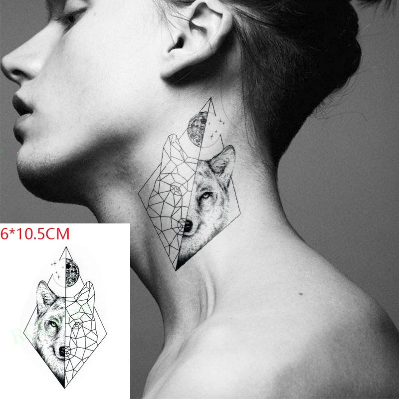 Waterproof Temporary Tattoo Sticker creative crawling black snake personality Flash Tatto Fake Tatoo For Girl Women Men