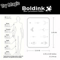 Boldink Delicate Dot-Line Temporary Tattoos, with Star, Moon&Sun Motifs, Waterproof, Mini & Exquisite Finger Stickers