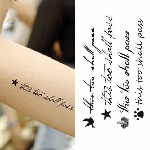 Waterproof Temporary Tattoo Sticker creative crawling black snake personality Flash Tatto Fake Tatoo For Girl Women Men