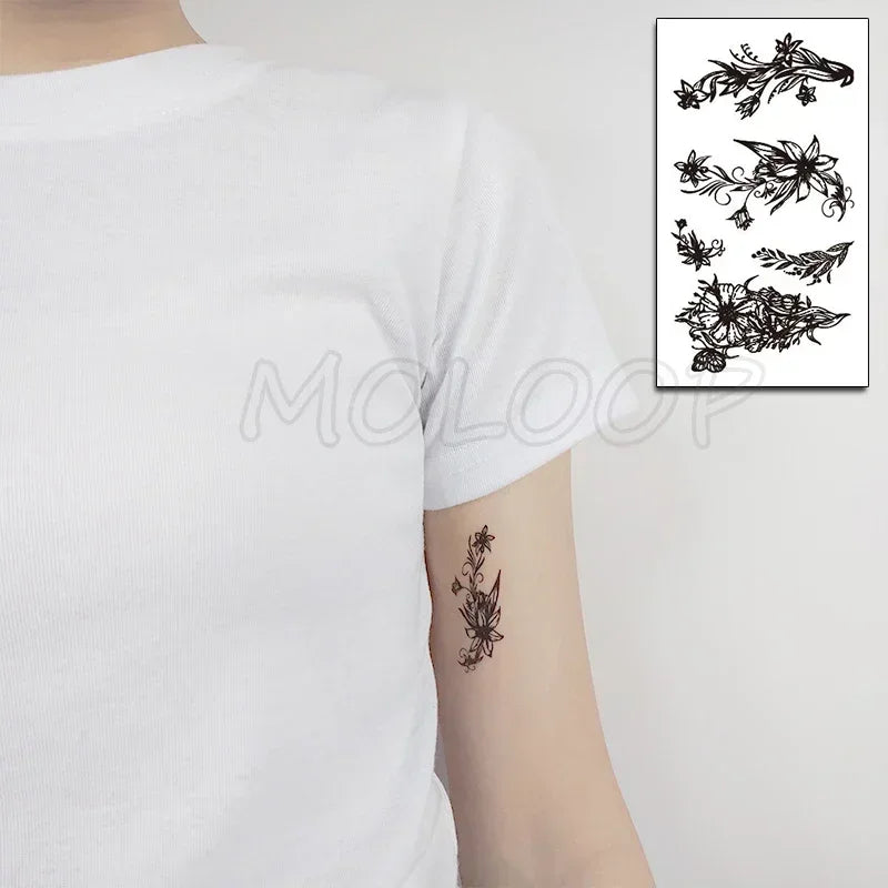 Waterproof Temporary Tattoo Sticker bird animal pattern small Tatoo Stickers Flash Fake Tattoos for girl Men Women kid