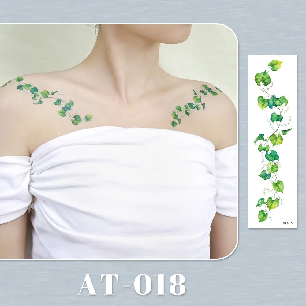 Waterproof Temporary Tattoo Sticker flower Wristband Wrist ankle should Tatto Flash Tatoo Fake Arm Hand Body Tatouage for Women